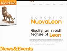 Tablet Screenshot of nuovaleon.com